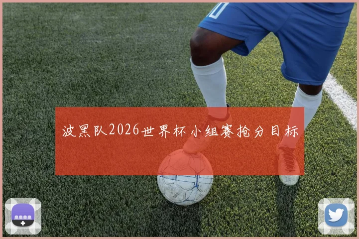 波黑队2026世界杯小组赛抢分目标